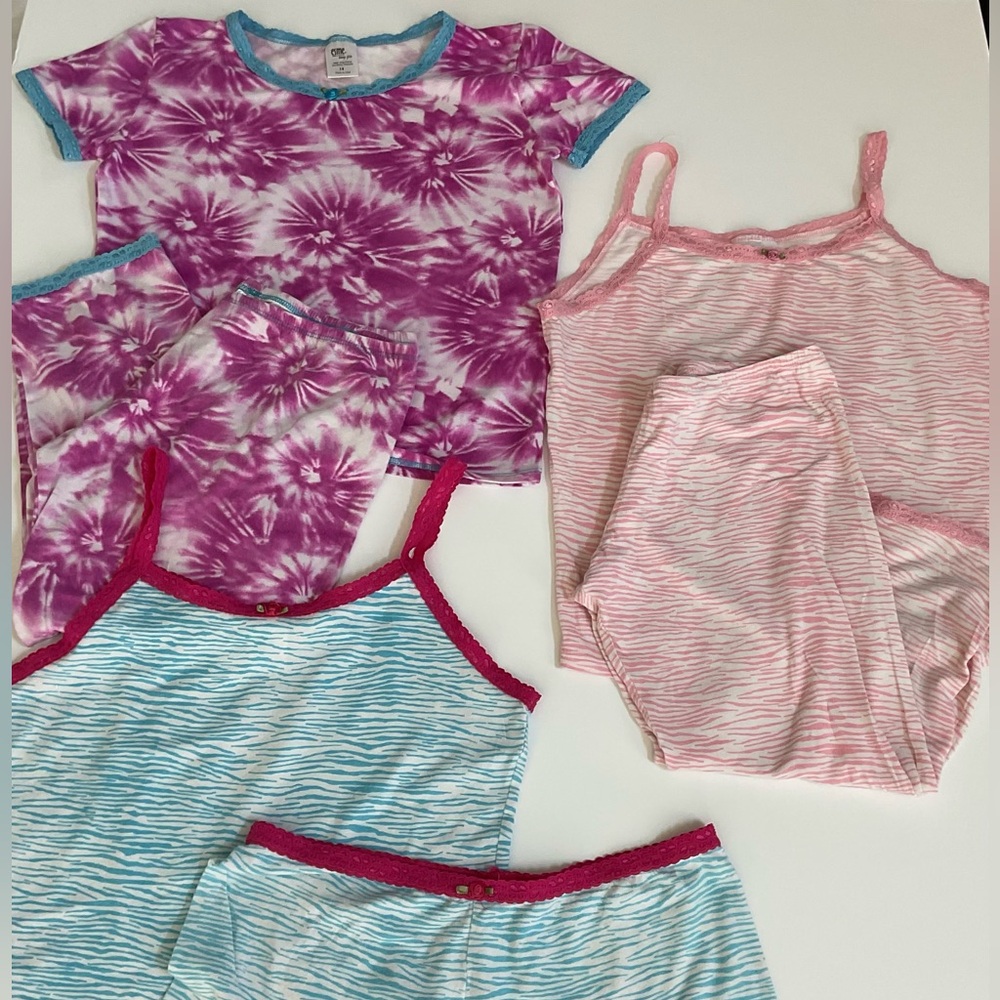 Esme Snug Fit  pajamas lot of 3, size 14 and 12